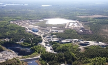 An aerial view of the Pampalo gold mine site