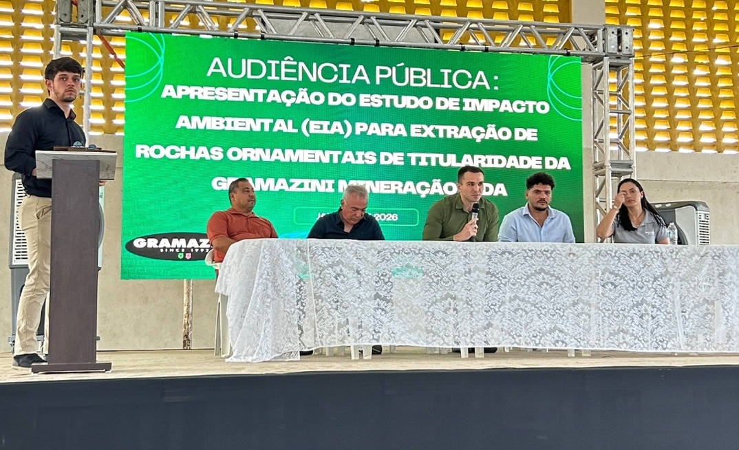 Semace presidiu audiência pública do empreendimento da Gramazini Mineração