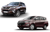 Improved versions of Innova Crysta and Fortuner launched