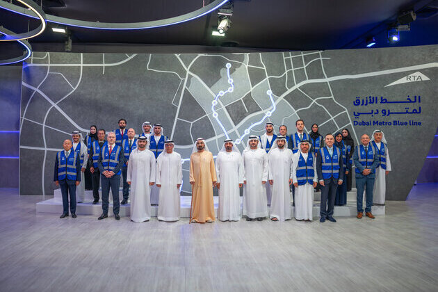 Mohammed bin Rashid launches tunnelling works for Dubai Metro Blue Line, reviews design concepts for upcoming stations