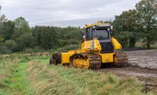 Komatsu crawler on the River Dearne project