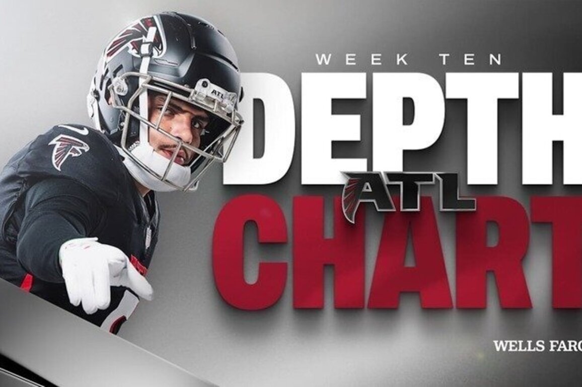 Falcons depth chart released for Week 10 vs. Indianapolis Colts