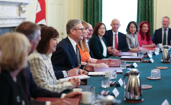 PM Keir Starmer hosts his first Cabinet at 10 Downing Street | Credit: Lauren Hurley / No 10 Downing Street