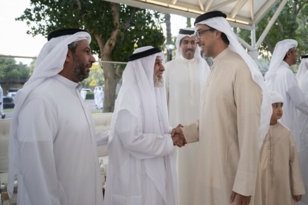 Mansour bin Zayed receives UAE citizens at his palace's Al Barza Majlis