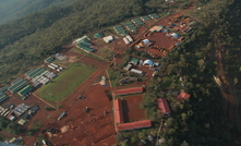 The camp at the Simandou iron ore project in Guinea