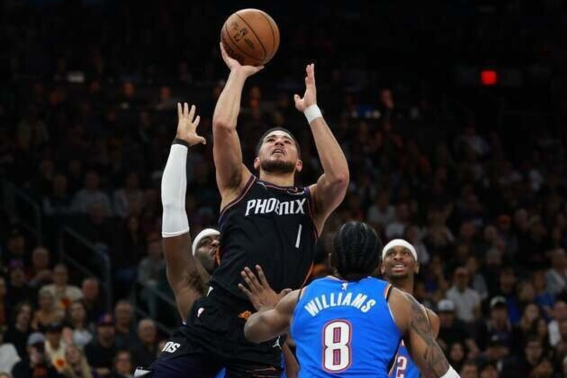 NBA roundup: Devin Booker's last-second 3 lifts Suns over Thunder