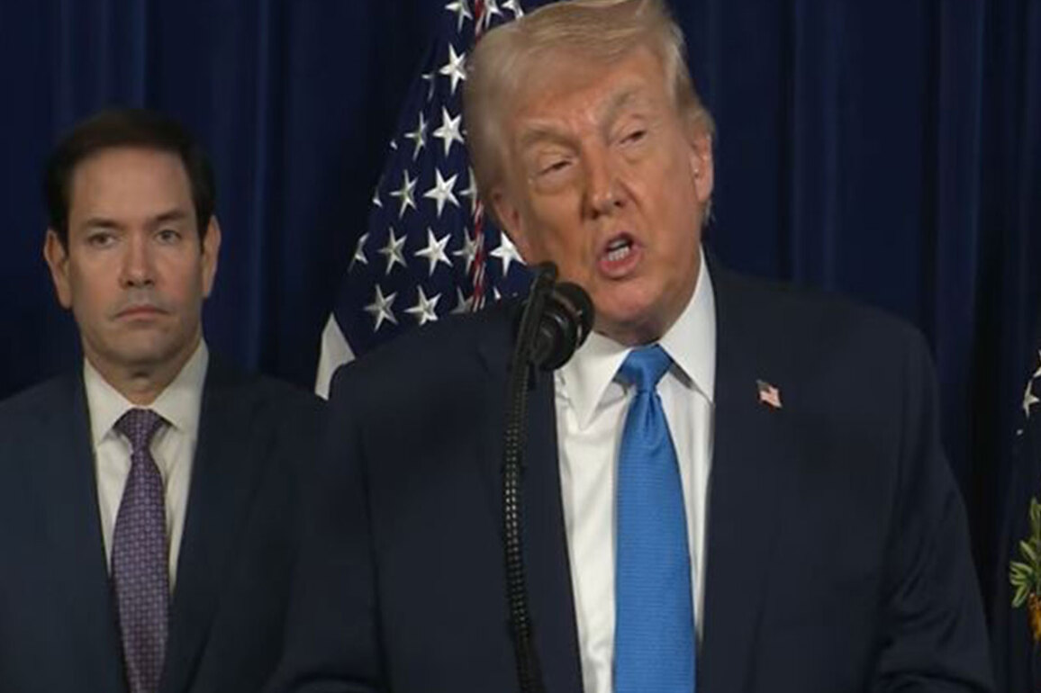 "We're going to run the country until we can do a safe, proper, and judicious transition": Trump after Venezuela strikes