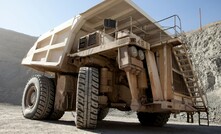  A mining truck using a Michelin TPMS