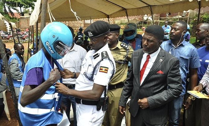 Boda boda cyclists trained in road safety Boda boda cyclists trained in road safety