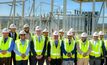 Andrew Barry with PNG Prime Minister Peter O'Neill at the PNG LNG power plant.