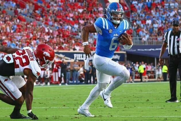 Trinidad Chambliss steps up big for No. 17 Ole Miss to beat Arkansas