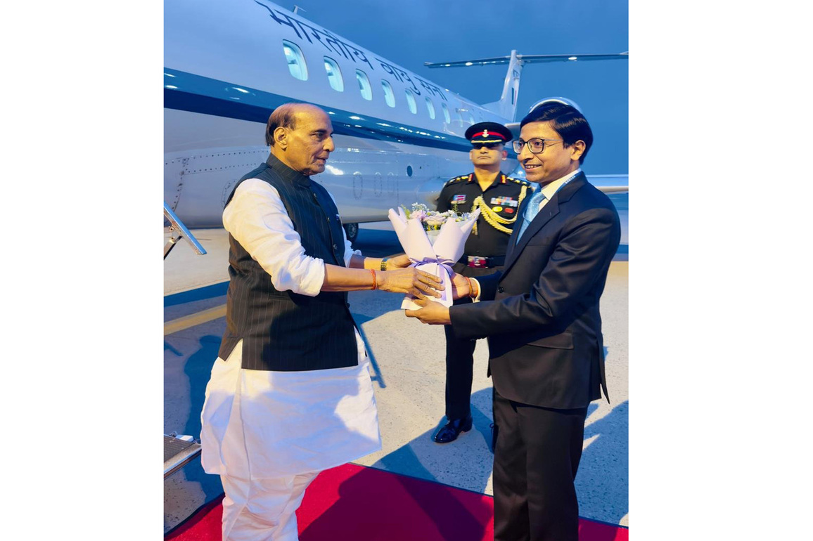 Defence Minister Rajnath Singh arrives in South Korea on second leg of two-nation visit