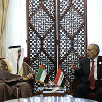 Saqr Ghobash discusses bilateral relations with Speaker of Iraqi Parliament