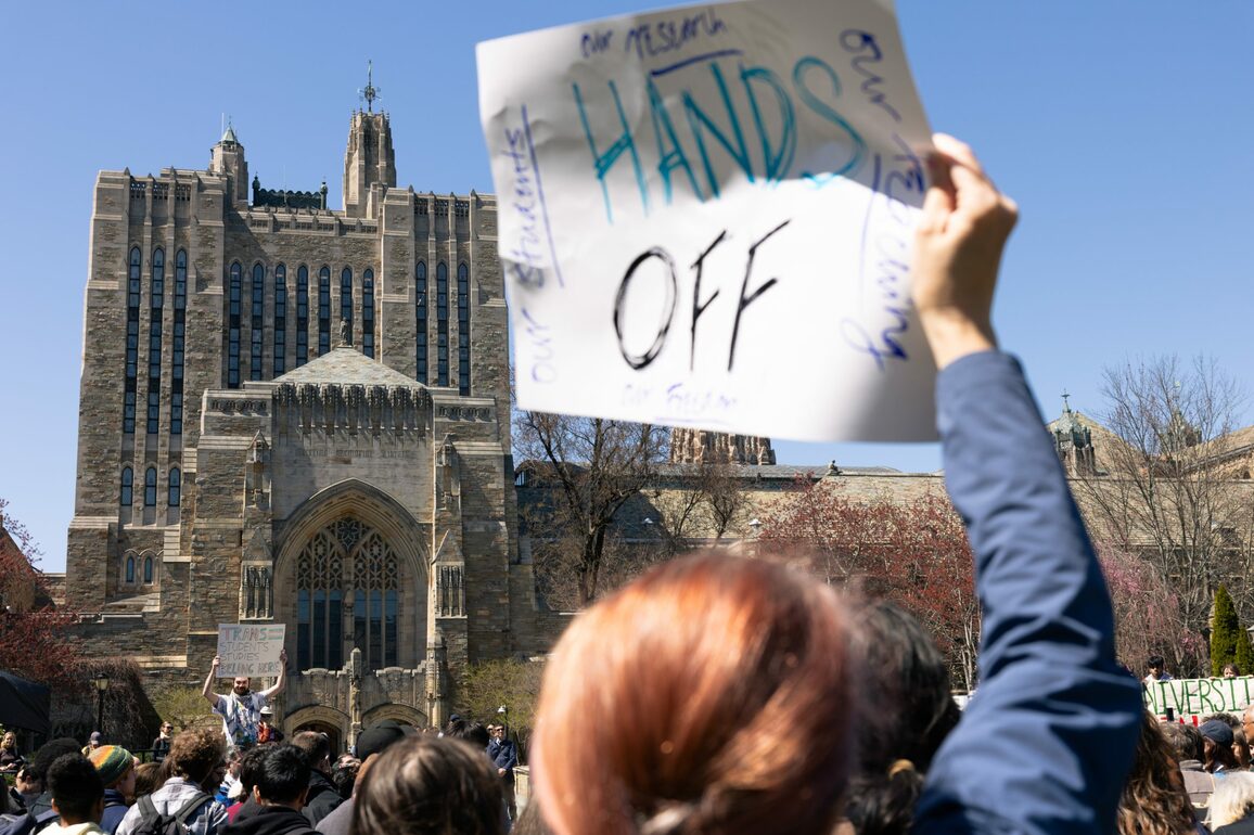CT professors, students rally against Trump actions on campus