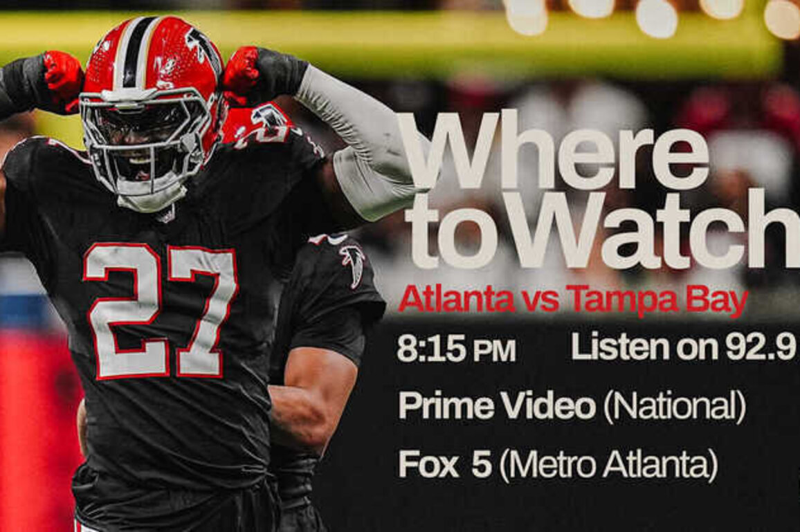 Where to watch Atlanta Falcons at Tampa Bay Buccaneers