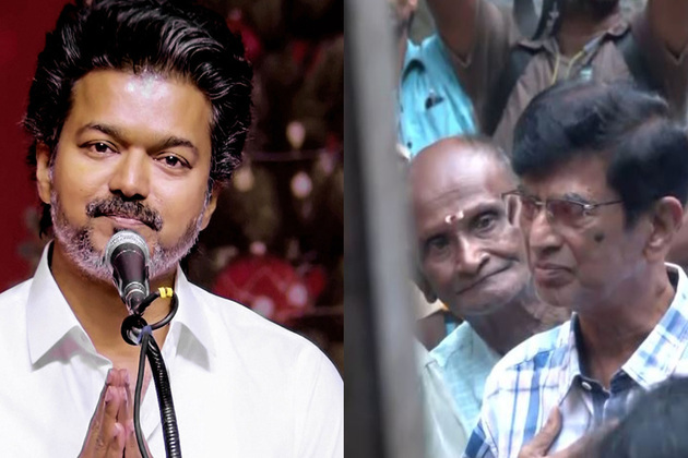 TVK chief Vijay, father SA Chandrasekhar pay final respects to late producer RB Choudary