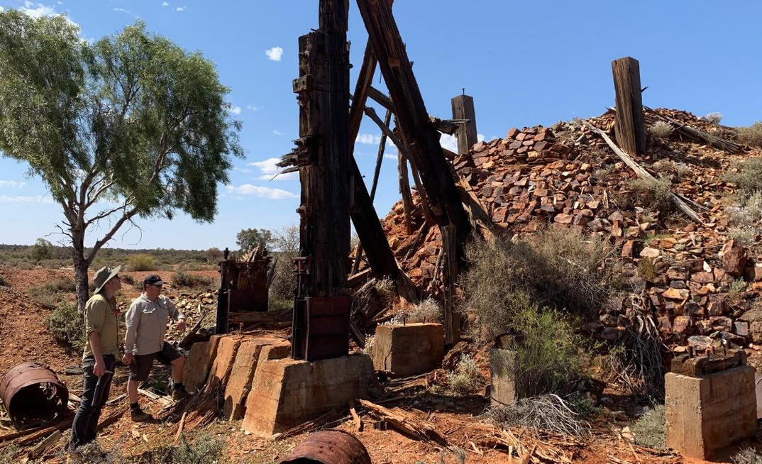 Old workings at Whiteheads