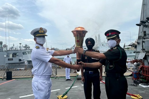 INS Sumedha embarks on with Swarnim Vijay Varsh celebration