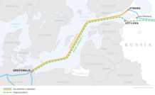 File photo: schematics for the nordstream development