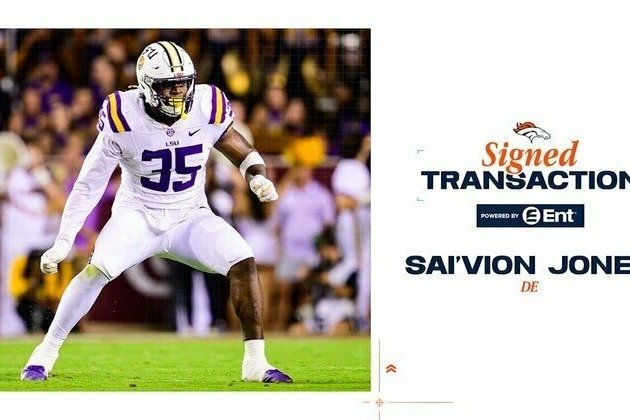 Broncos DE Sai'vion Jones signs rookie contract