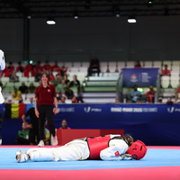 (SP)GERMANY-ESSEN-RHINE-RUHR 2025-FISU WORLD UNIVERSITY GAMES-TAEKWONDO-WOMEN'S 73KG-FINAL