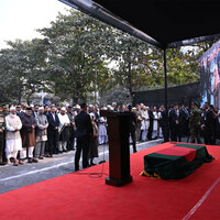 Bangladesh bids farewell to former PM Khaleda Zia as leaders pay their respects at her funeral