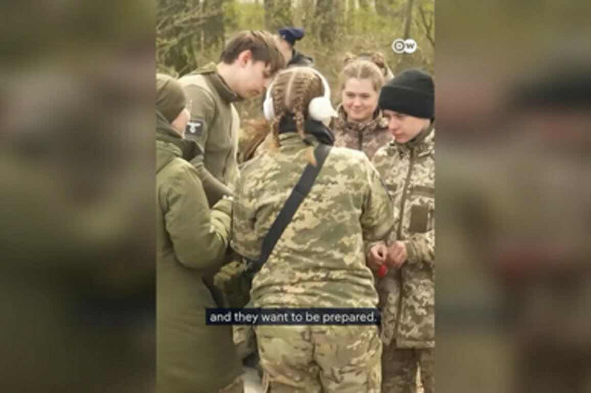 German state media shows Nazi insignia in Ukrainian boot camp for kids
