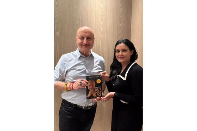 "Deeply honoured": Anupam Kher after presenting Col Sofiya Qureshi with his book 'Different But No Less'