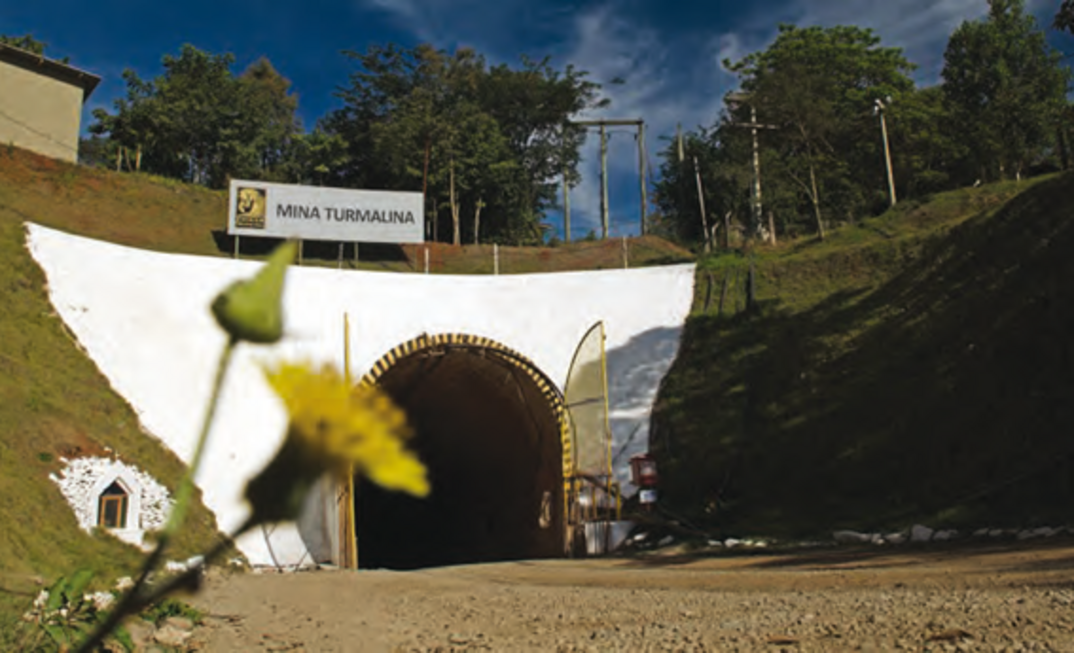 Mina de ouro Turmalina, em MG