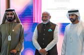 Narendra Modi AND PM OF UAE lay foundation stone for 'Bharat Mart' project