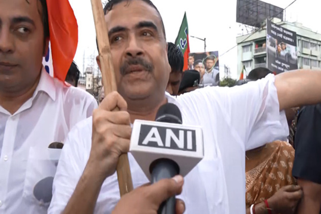 "Real justice will happen when BJP comes to power in Bengal": Suvendu Adhikari protests against Kolkata gangrape case