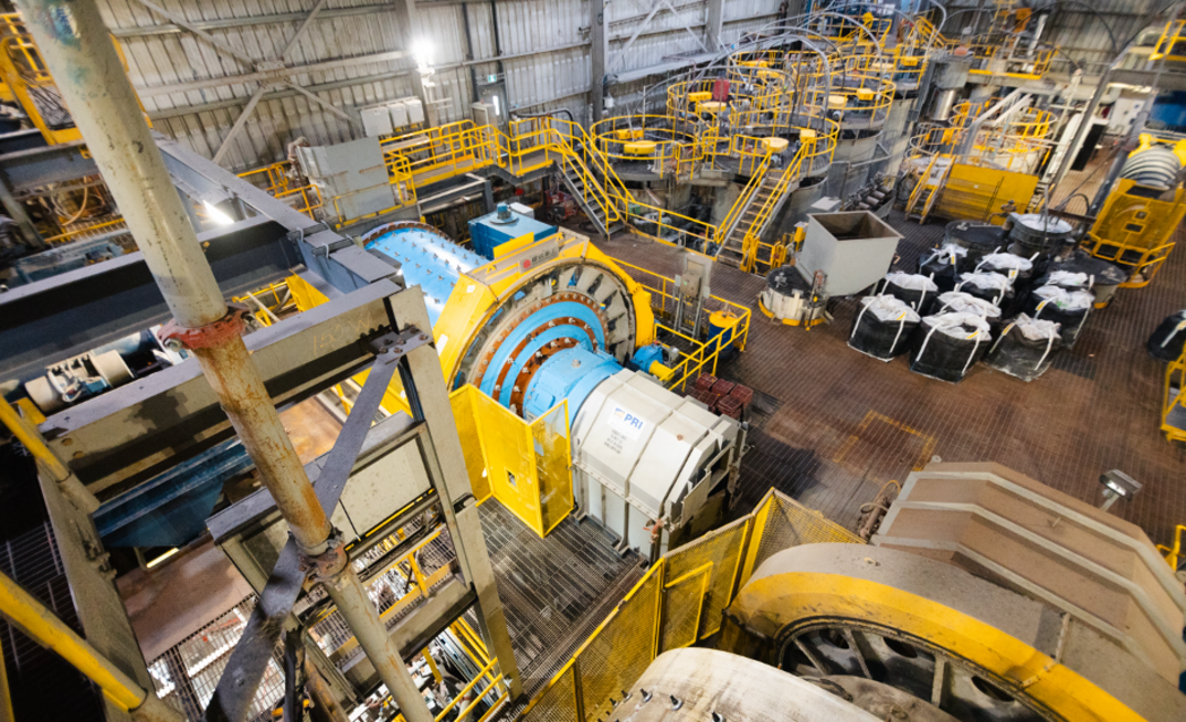 Interior of the Madsen Mill in Ontario, Canada.