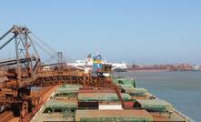 The first shipment of West Pilbara Fines being loaded in Western Australia's north