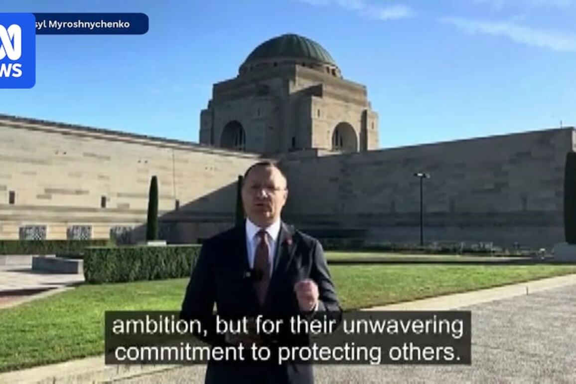 Ukrainian Ambassador honours Australia on Anzac Day