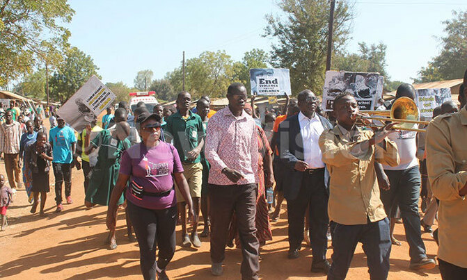 Journey of hope: Walkers reach Napak, their destination Journey of hope: Walkers reach Napak, their destination