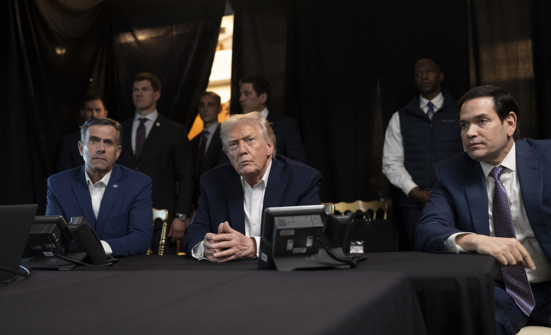 President Donald Trump monitors US military operations in Venezuela, from Mar-a-Lago Club in Palm Beach, Florida, on Saturday, January 3, 2026.