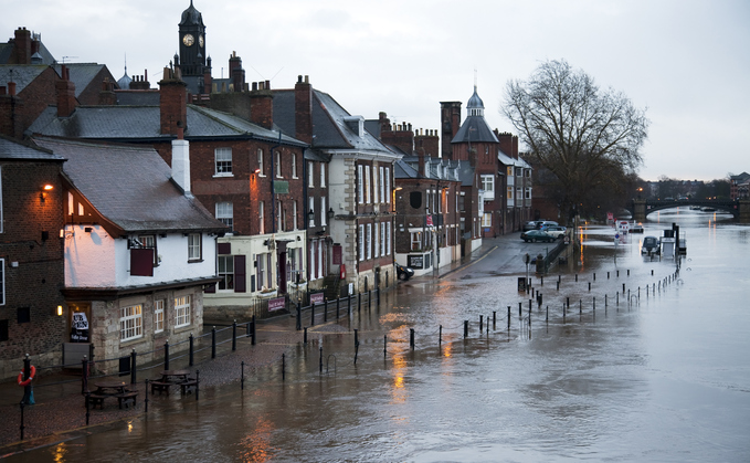 The River Ouse floods the centre of York | Credit: iStock