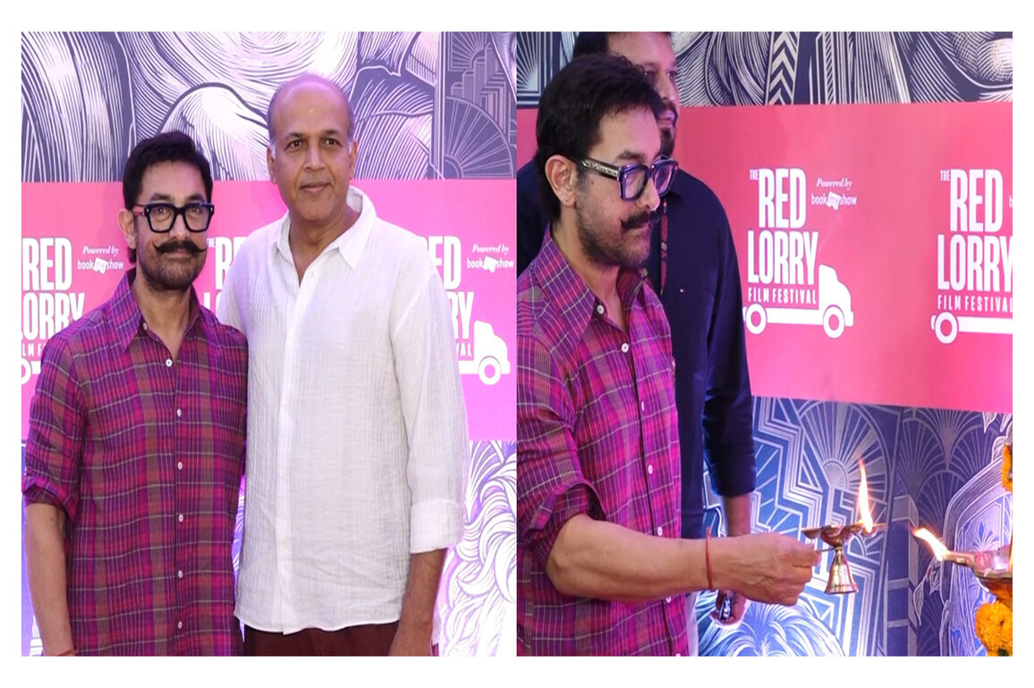 Aamir Khan, Ashutosh Gowariker attend Red Lorry Film Festival in Mumbai