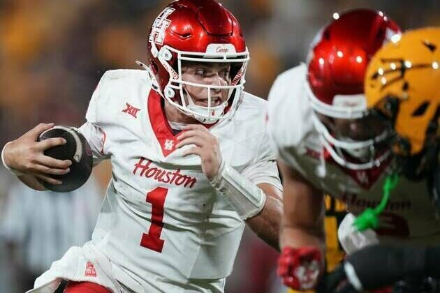 Buoyed by red-zone offense, No. 22 Houston faces West Virginia