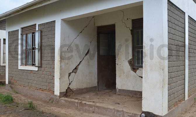 Kalotom PS teachers' houses crumble after four years Kalotom PS teachers' houses crumble after four years