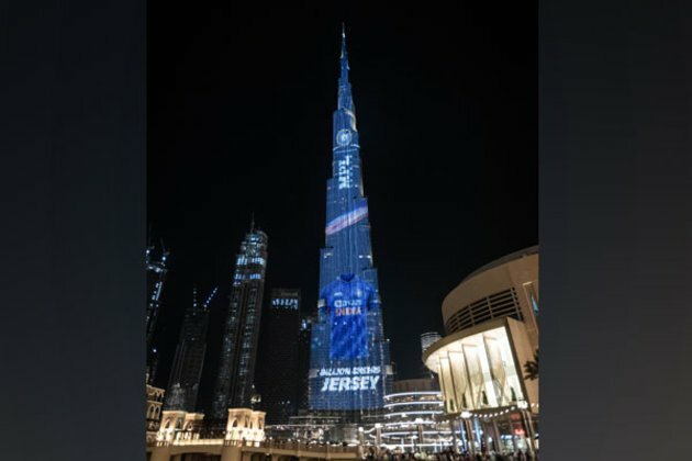 Team India's new jersey displayed at Burj Khalifa