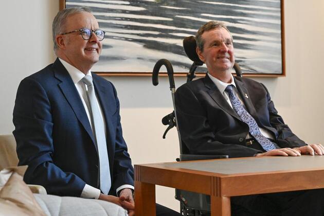 Prime Minister Anthony Albanese pays tribute to AFL icon Neale Daniher