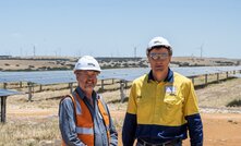 WA energy minister Bill Johnston and APA chief Rob Wheals. 