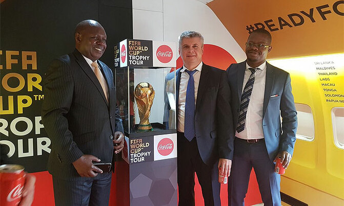 FIFA World Cup trophy arrives in Uganda FIFA World Cup trophy arrives in Uganda