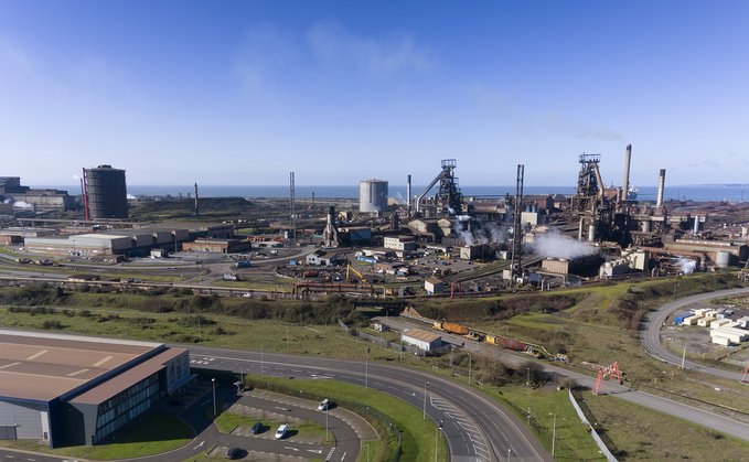Port Talbot steelworks in South Wales 
