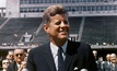 Former US president John Kennedy at Rice University.