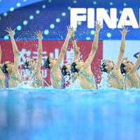 (SP)SINGAPORE-WORLD AQUATICS CHAMPIONSHIPS-ARTISTIC SWIMMING-TEAM FREE