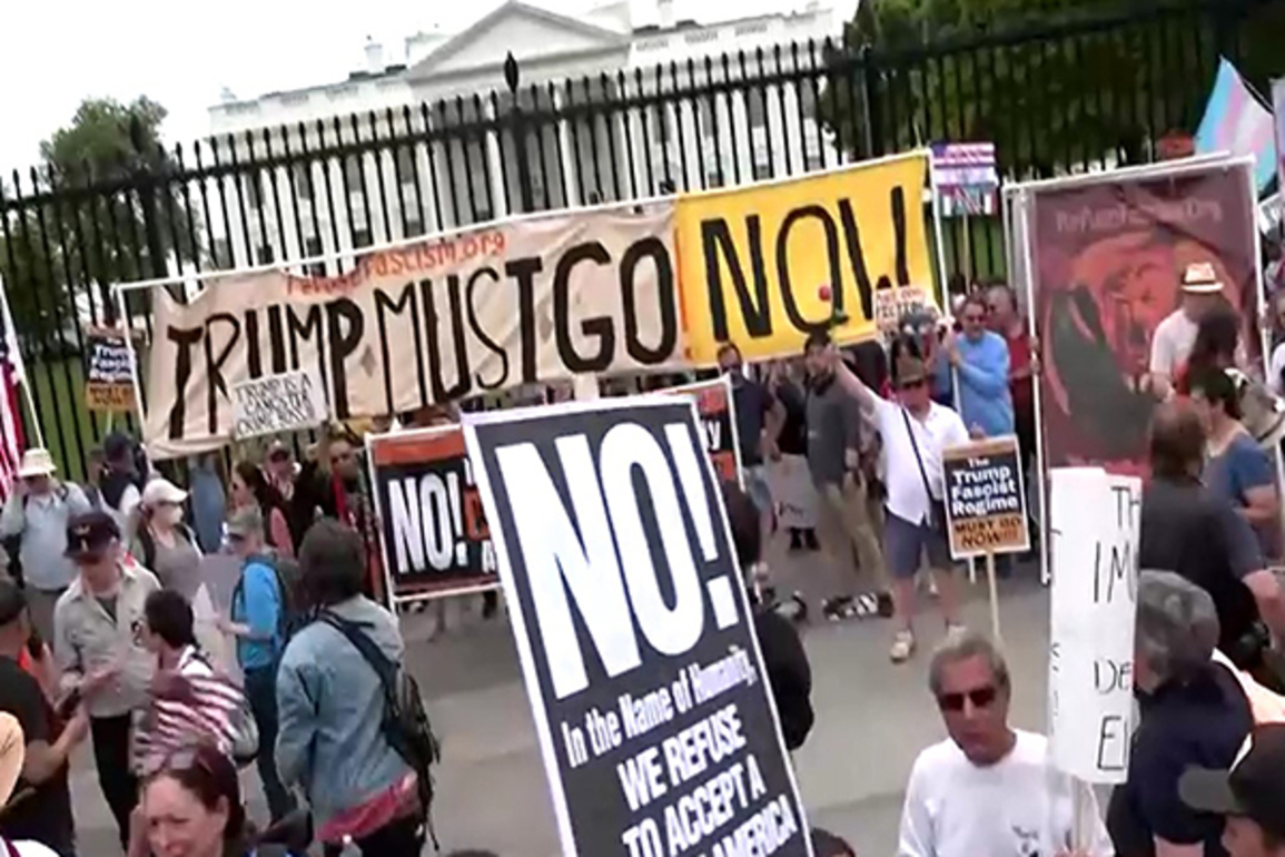 Thousands rally across US against Trump policies in renewed wave of protests
