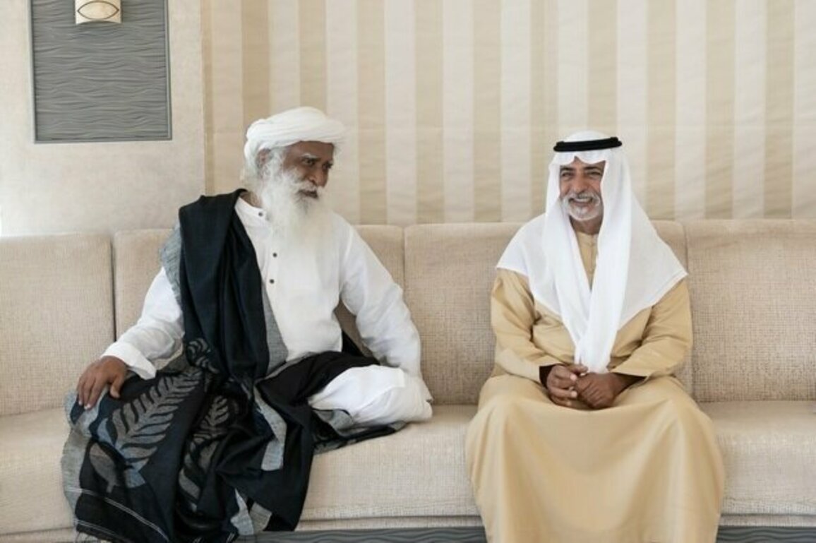 Nahyan bin Mubarak receives Sadhguru, commends his role in promoting tolerance, global sustainability