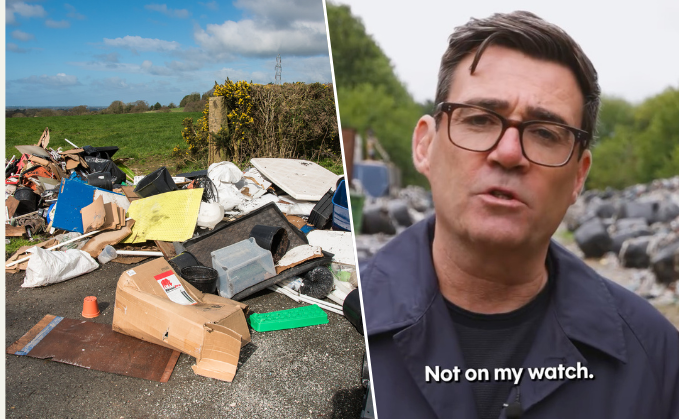 'Not on my watch': Andy Burnham vows to target gangs behind illegal waste sites